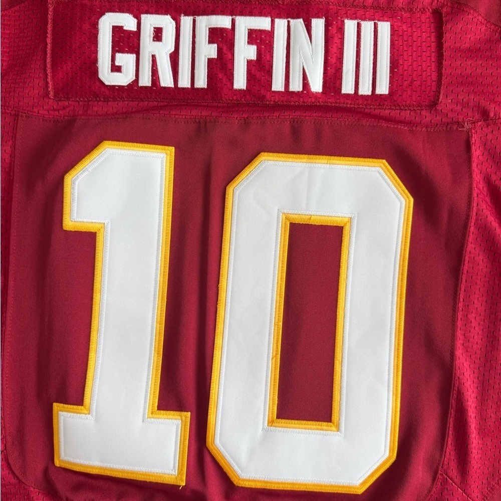 NIKE Griffin lll #10 NFL Jersey unisex Washintong Redkins NWOT - Picture 6 of 8
